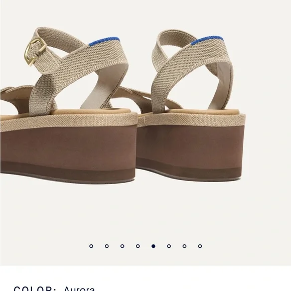 Rothy's Criss–Cross Lightweight Wedge Sandal - Picture 5 of 7